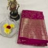 Pink Zari Saree